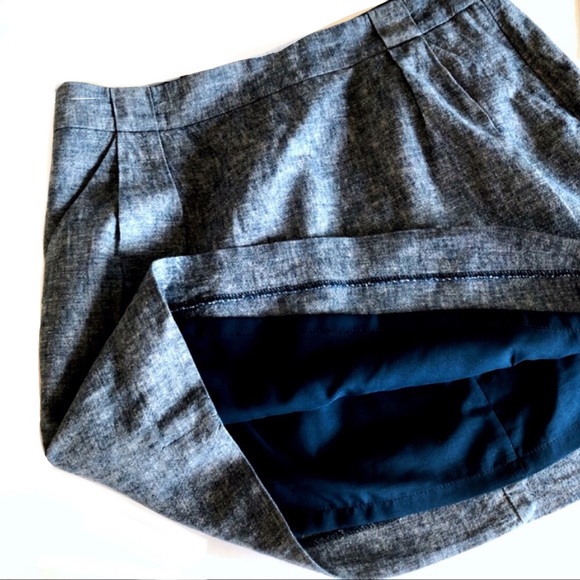 The Limited Blue Linen Chambray Mini Skirt size 6 - Picture 13 of 16